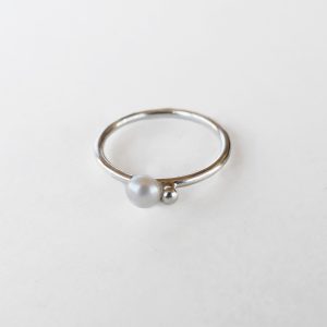 KJ206 Bubble Pearl Ring 1