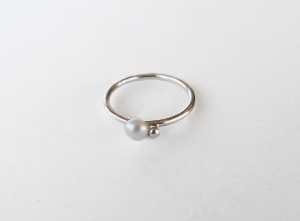 KJ206 Bubble Pearl Ring 1