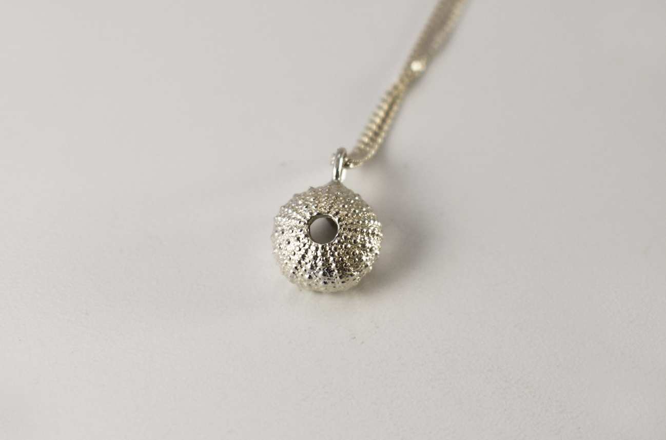 Baby Silver Sea Urchin Necklace