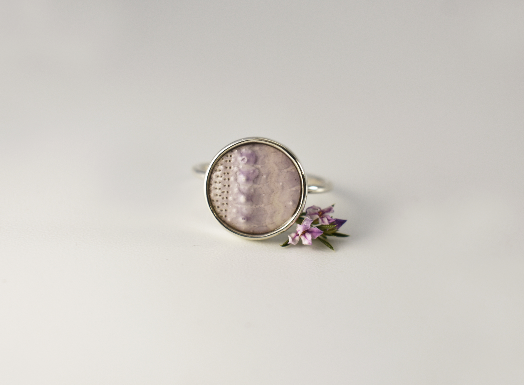 Lilac Sea Urchin Ring