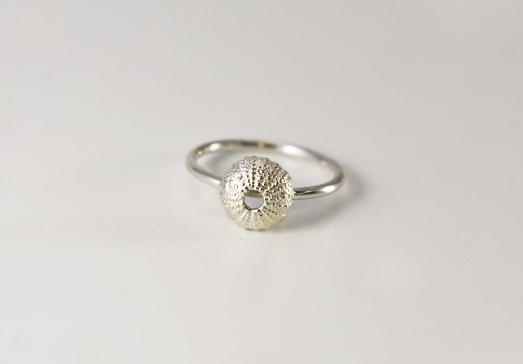 Silver Baby Sea Urchin Ring