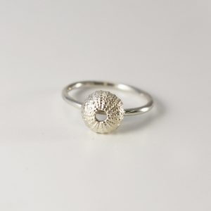 Baby Silver Sea Urchin Ring