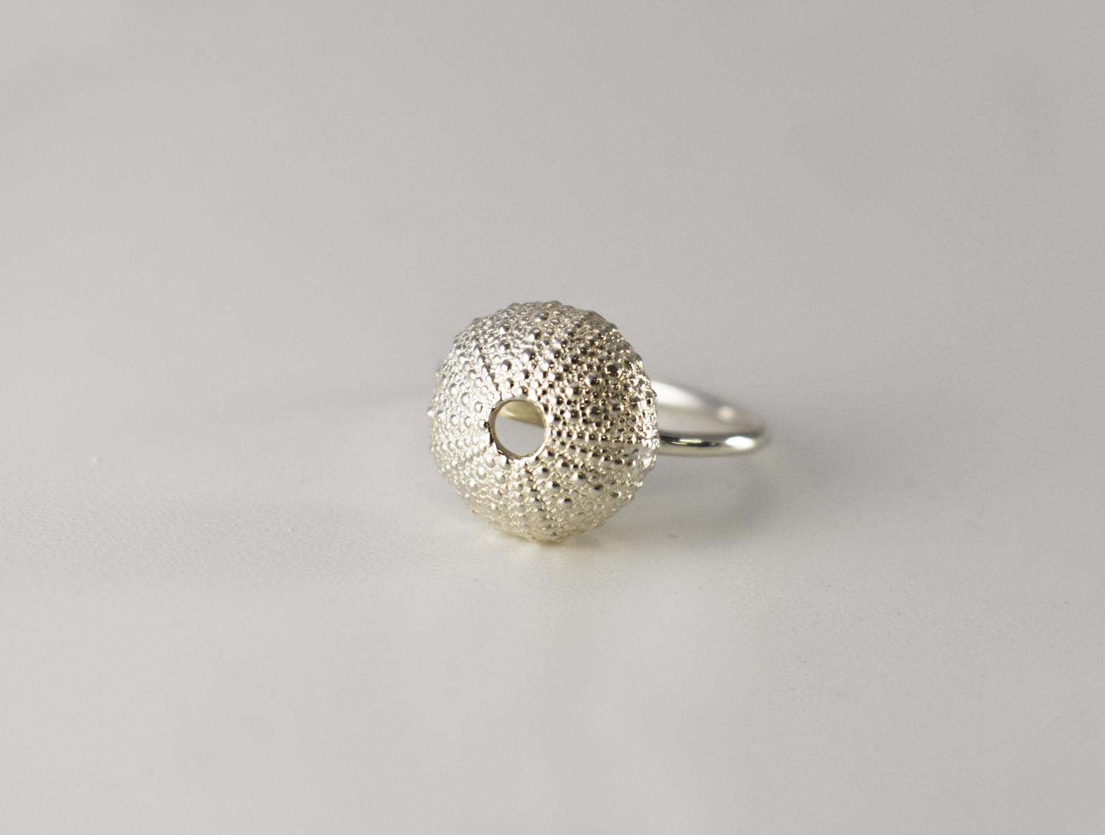 Silver Sea Urchin Ring