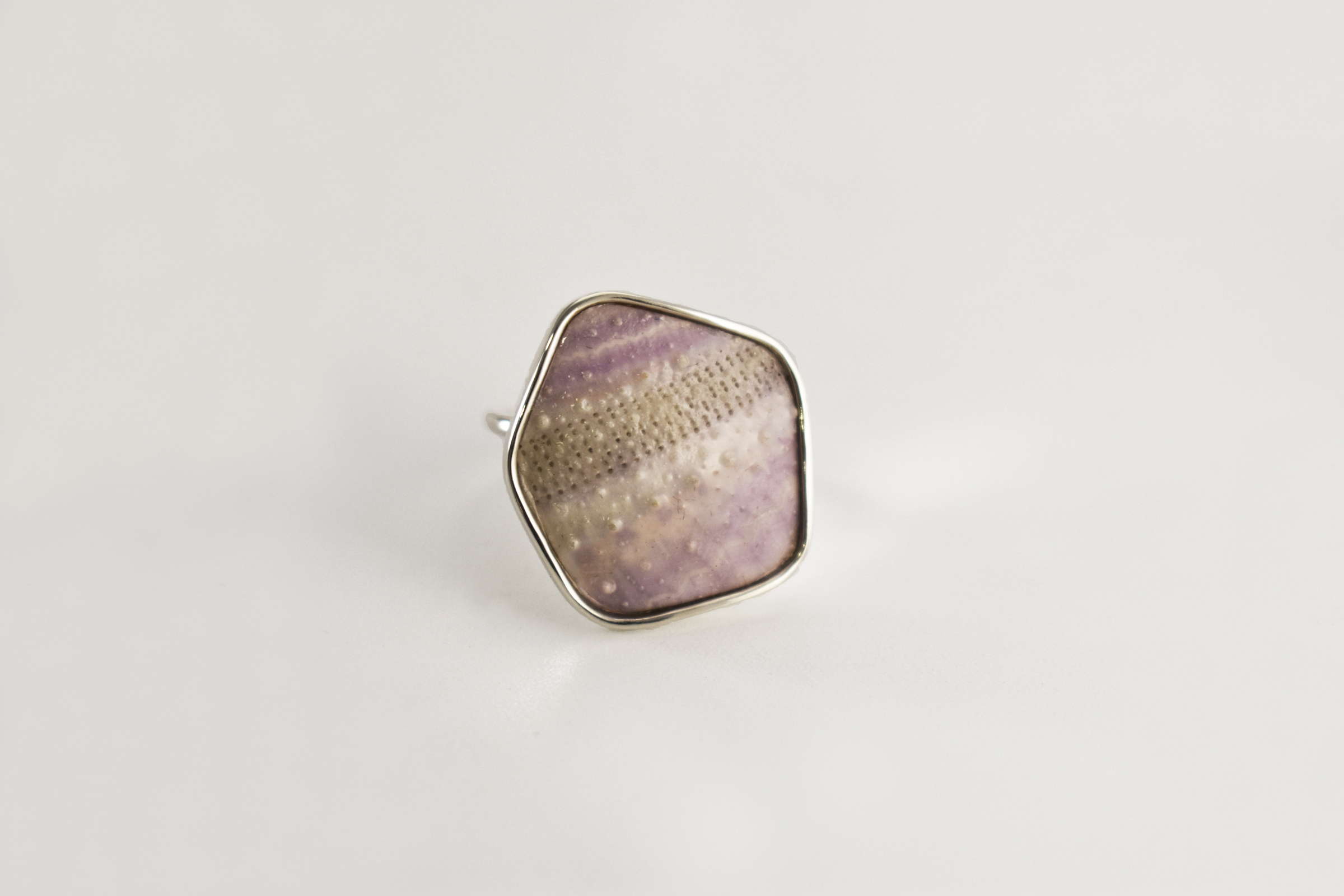 Lilac Geo Sea Urchin Ring