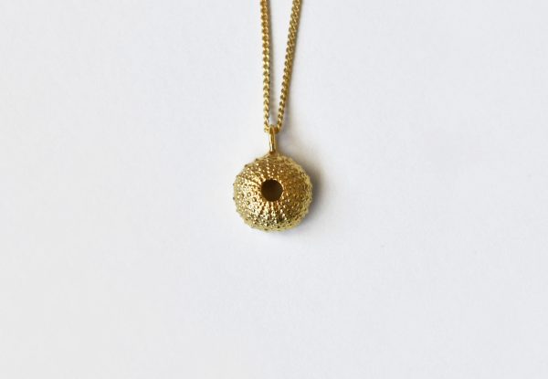 Gold Baby Sea Urchin Necklace