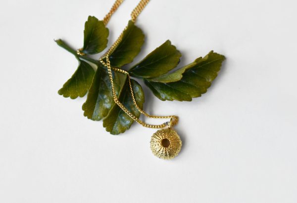 Gold Baby Sea Urchin Necklace
