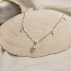 Baby Conch Pearl Charm Necklace