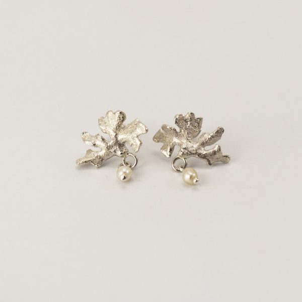 Coral Pearl Studs