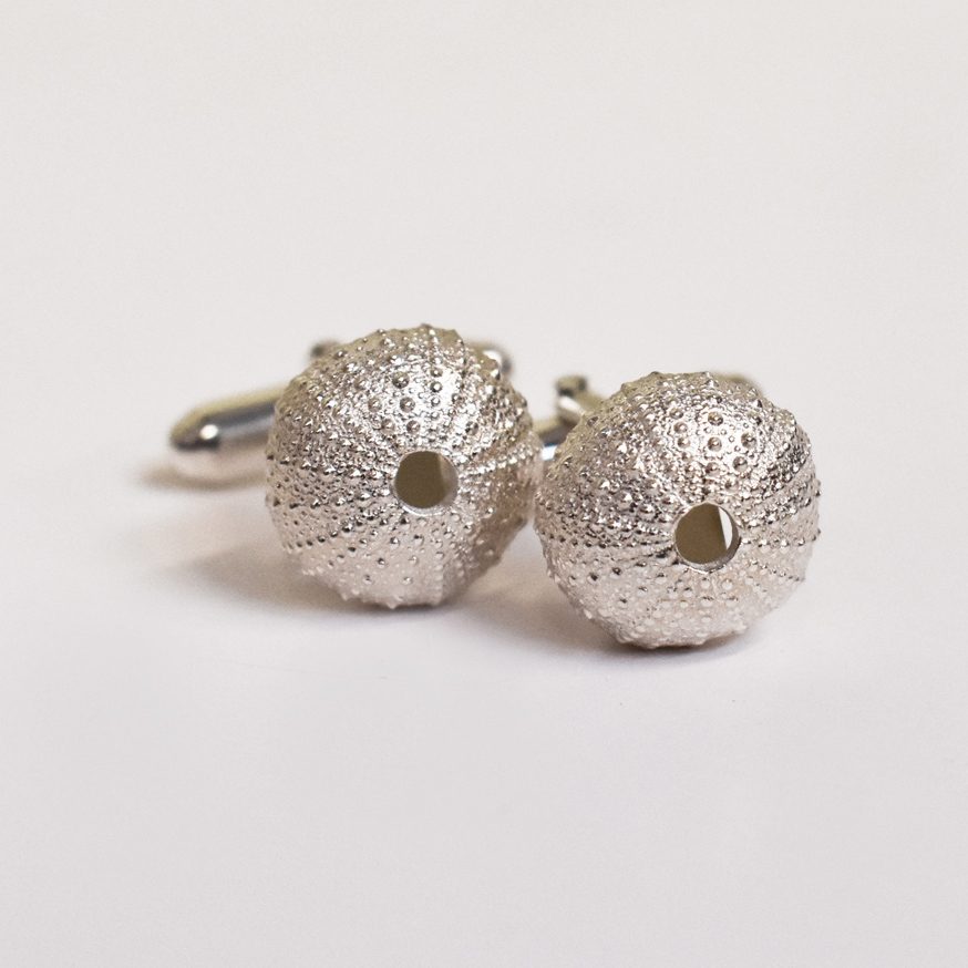 Silver Sea Urchin Cufflinks