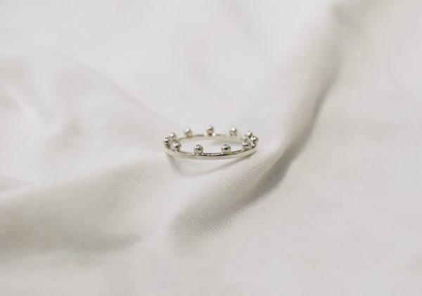 Silver Mermaids Crown Ring