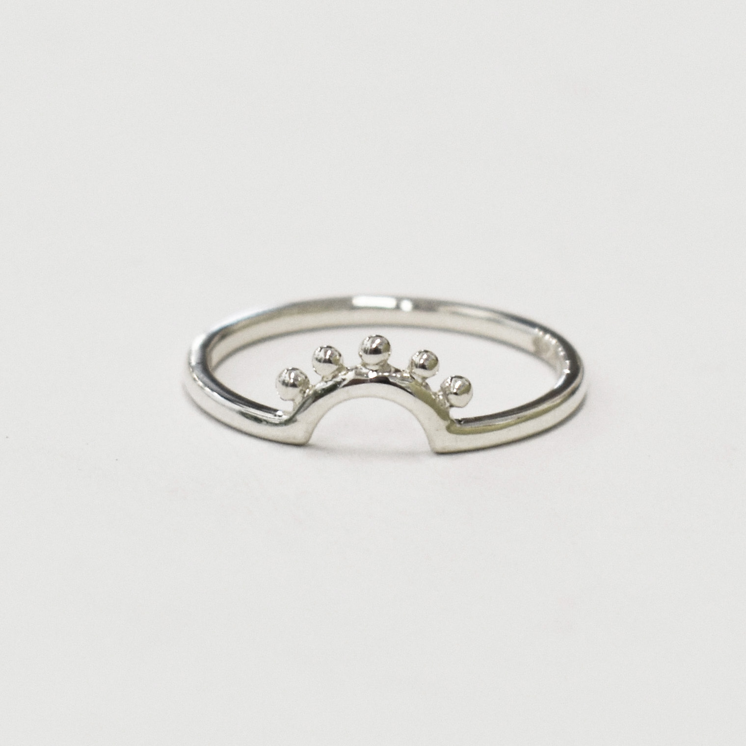 Silver Sunburst Ring