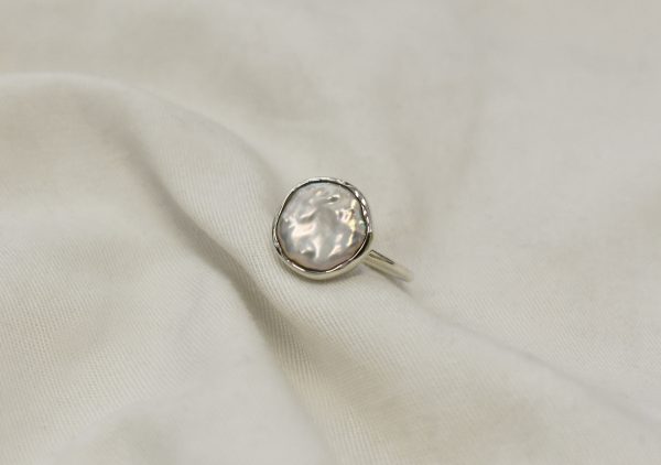 Silver Calypso Pearl Ring
