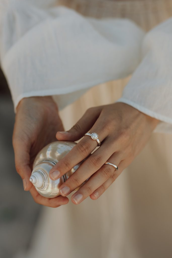 Silver Pearl Ring